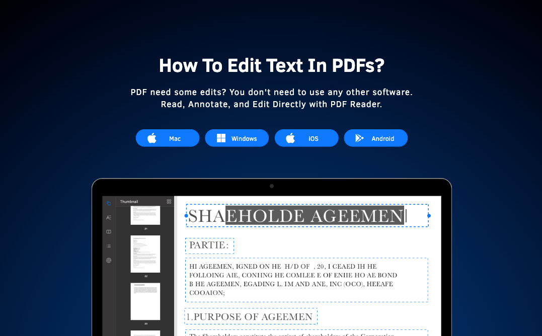 【PDFでテキストを編集】モバイルとデスクトップソリューションベスト5