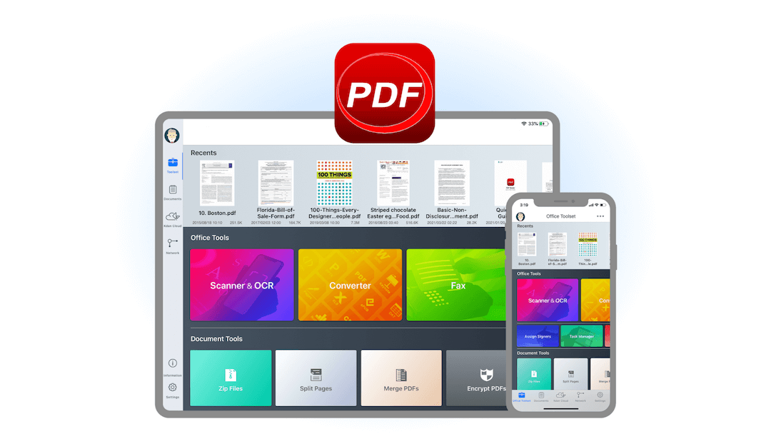 替代 Adobe Acrobat PDF 的最佳軟體 – PDF Reader 升級為 iOS 裝置通用的應用程式，簡化用戶的下載流程